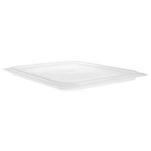 POLYPROPYLENE TRANSLUCENT SNAP ON SEAL COVER FOR 1/2 PANS
