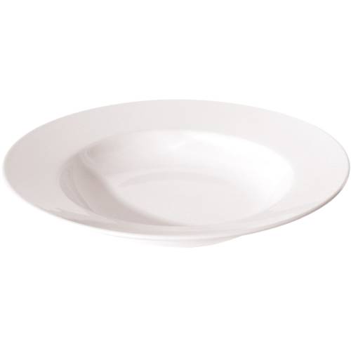 NEW BONE – WHITE – ROUND RIM SOUP PLATE – 27CM (12)