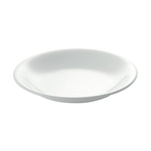 OLIVE - WHITE - DEEP COUPE PLATE - 27CM (12)