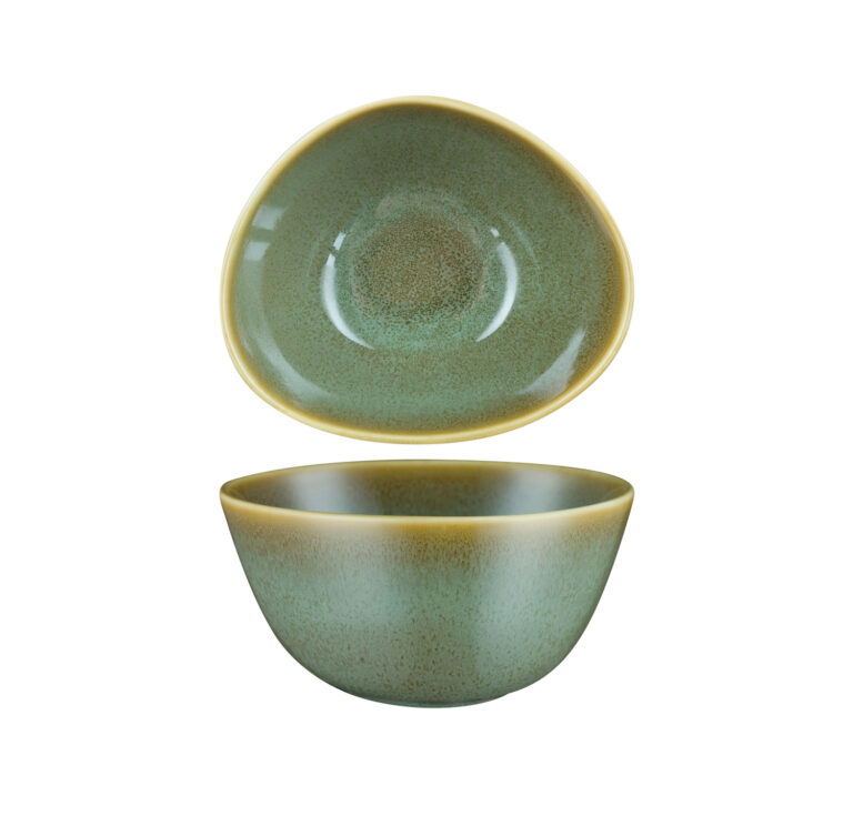 FYNBOS – ALOE GREEN – OVAL BOWL – 12CM – 30CL (6)