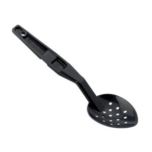 POLYCARBONATE PERFORATED SPOON BLACK 28CM L