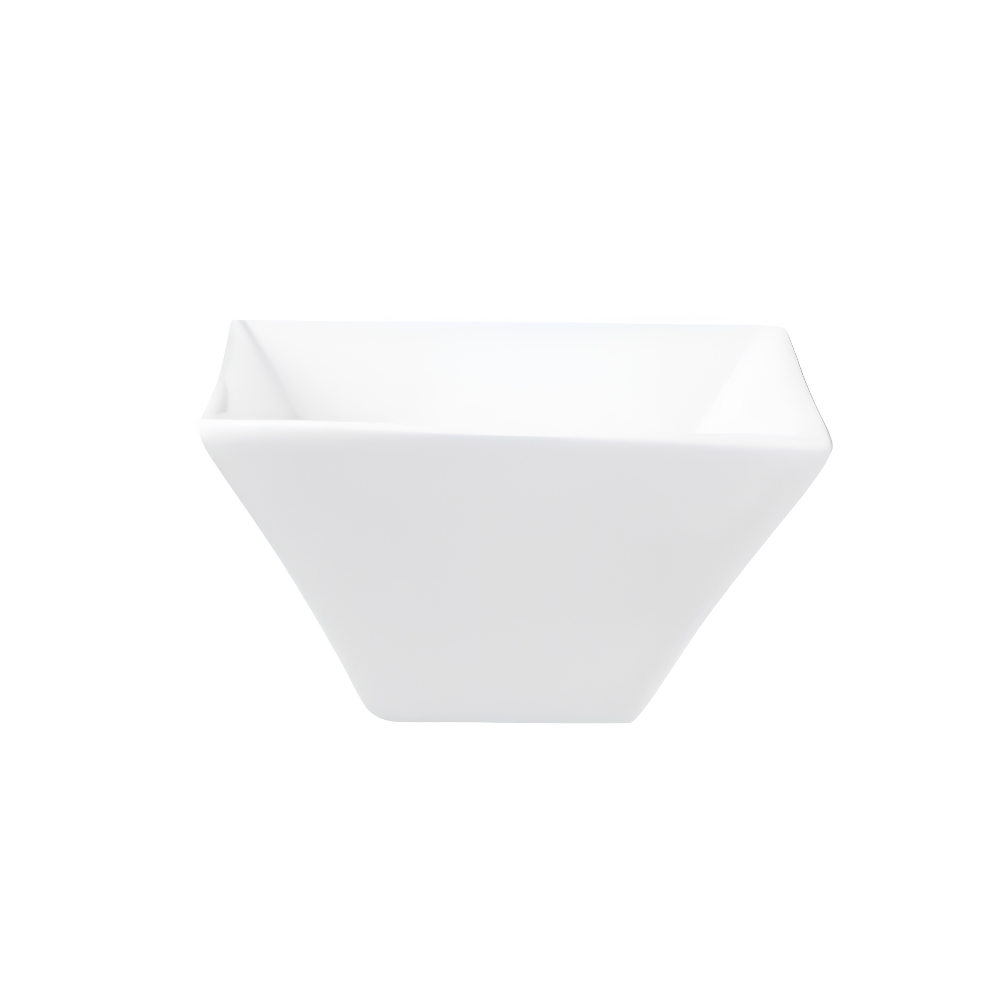 ACCENT - WHITE - SQUARE TRUMPET SHAPE BOWL - 23CM (8)