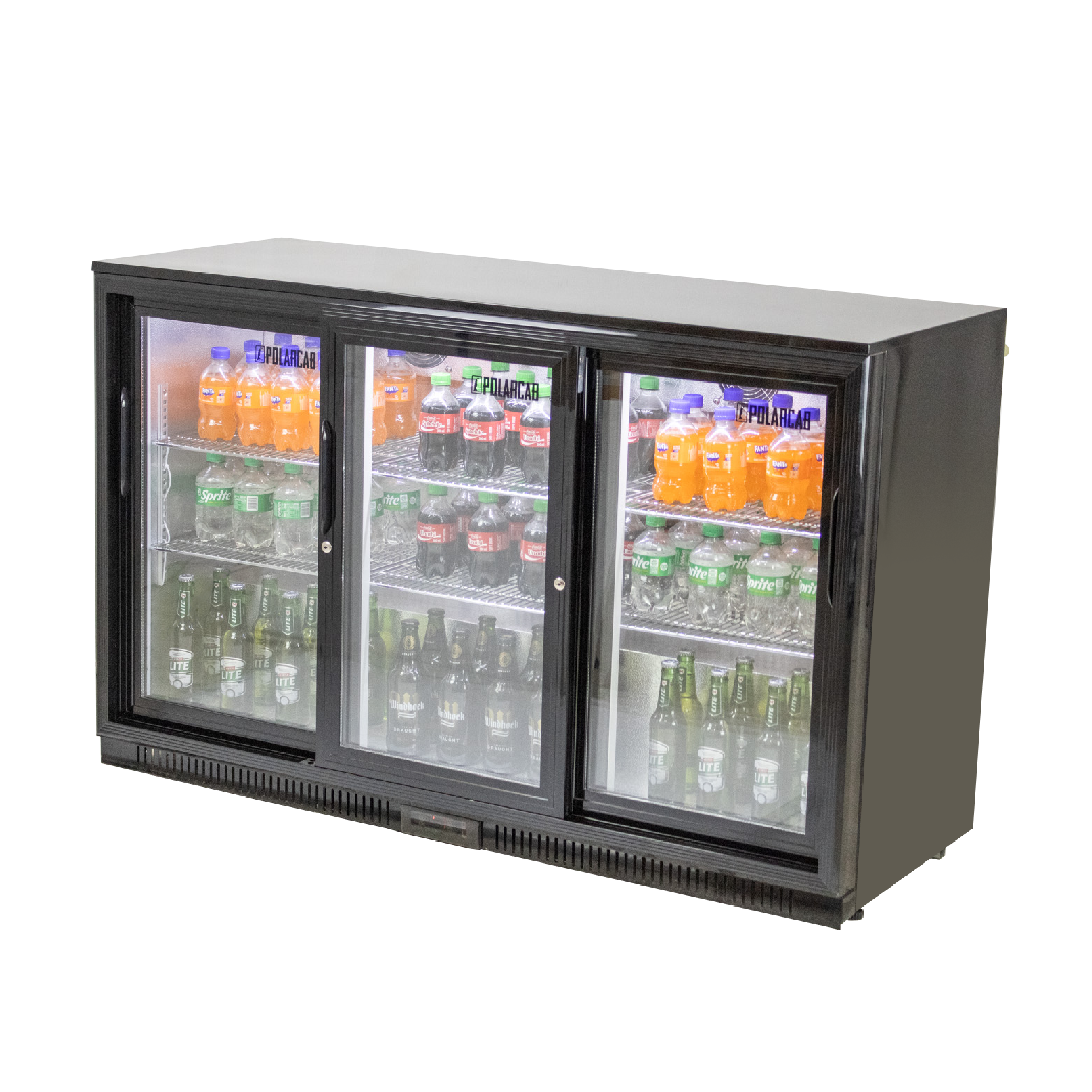 POLARCAB SLIDING DOOR BACK BAR COOLER – 3 DOOR
