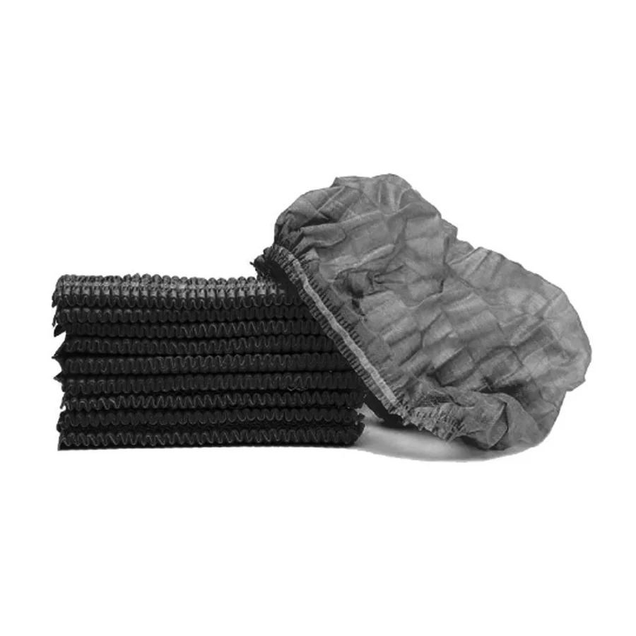 DISPOSABLE MOP CAPS – BLACK – PACK OF 100