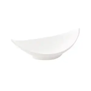 ACCENT - WHITE - BAMBOO LEAF PLATE - 20CM (6)