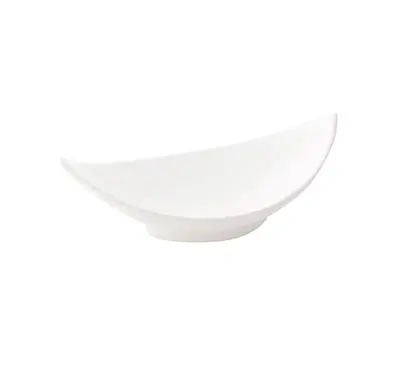 ACCENT – WHITE – BAMBOO LEAF PLATE – 20CM (6)