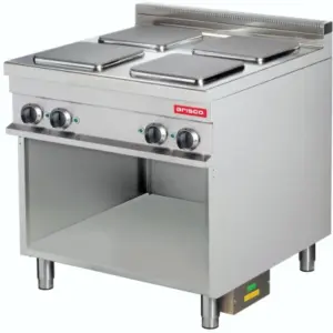 4 PLATE ELEC RANGE ON NUTRAL CABINET - 900 RANGE