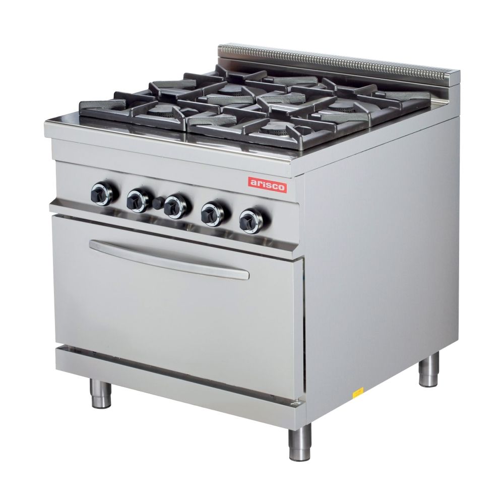 4 BURNER WITH GAS OVEN – 900 RANGE