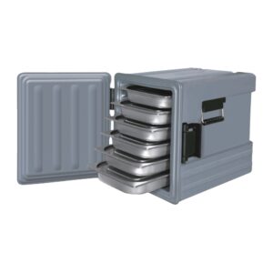 FOOD PAN CARRIER 6 PAN FRONT LOADING (GREY)