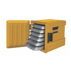 FOOD PAN CARRIER 6 PAN FRONT LOADING (YELLOW)