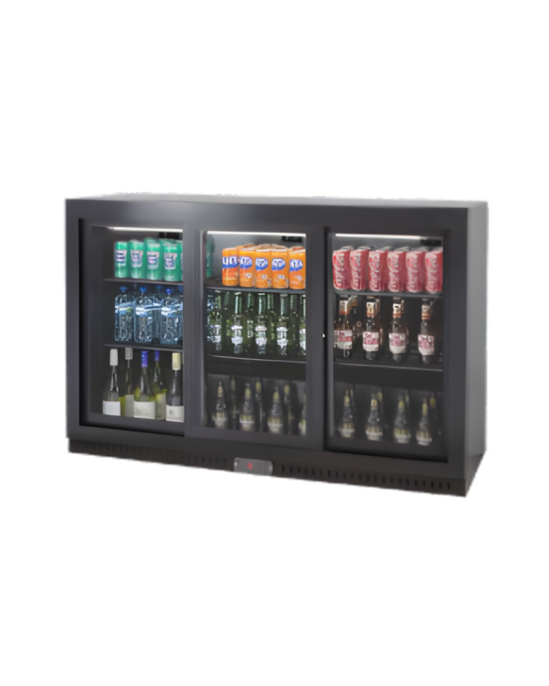 BACK BAR FRIDGE - 3 SLIDING DOOR - HIGH