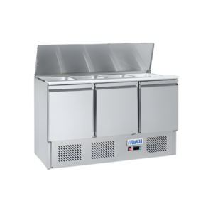 SALADETTE FRIDGE WITH CUTTING BOARD AND HINGED LID