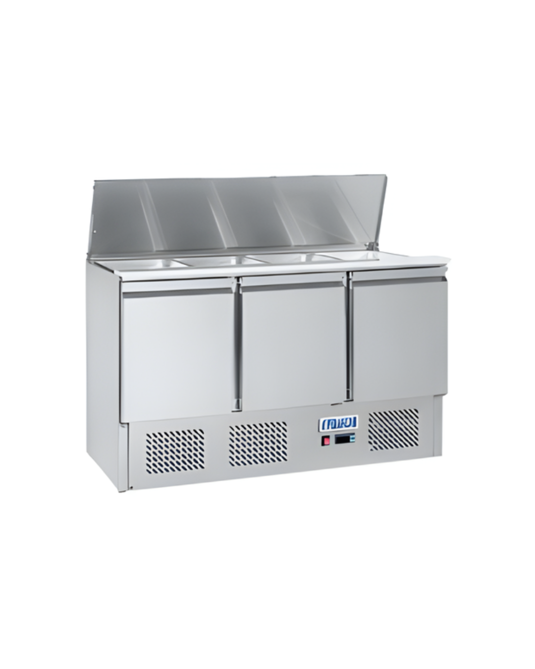 SALADETTE FRIDGE WITH CUTTING BOARD AND HINGED LID