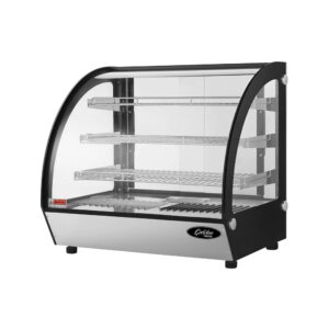 HEATED DISPLAY CABINET - 0.7 M - TABLE MODEL - CURVED GLASS