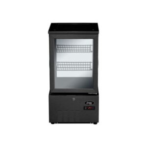 REFRIGERATED DISPLAY 4 SIDED GLASS - 58LT - BLACK