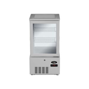 REFRIGERATED DISPLAY 4 SIDED GLASS - 58LT - WHITE