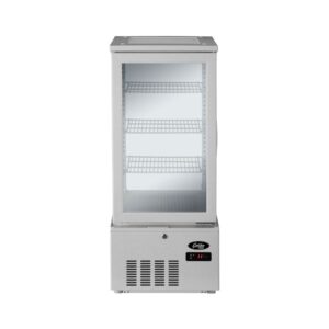 REFRIGERATED DISPLAY 4 SIDED GLASS - 78LT - WHITE