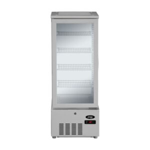 REFRIGERATED DISPLAY 4 SIDED GLASS - 98LT - WHITE