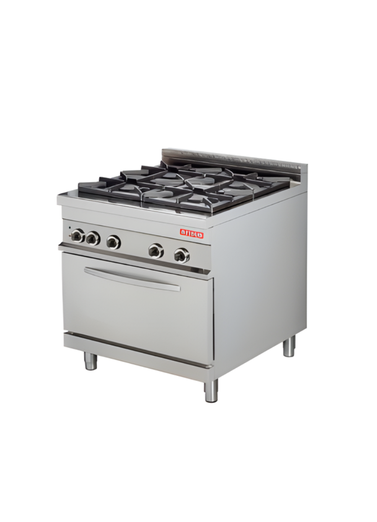 4 BURNER WITH ELECTRIC CONVECTION OVEN – 900 RANGE