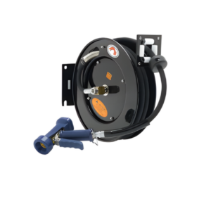 HOSE REEL WITH 15M EPOXY HOSE & GRIGGER GUN - ECONO MODEL