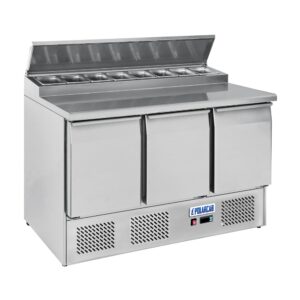 SALADETTE FRIDGE WITH PIZZATOP WITH HINGED LID