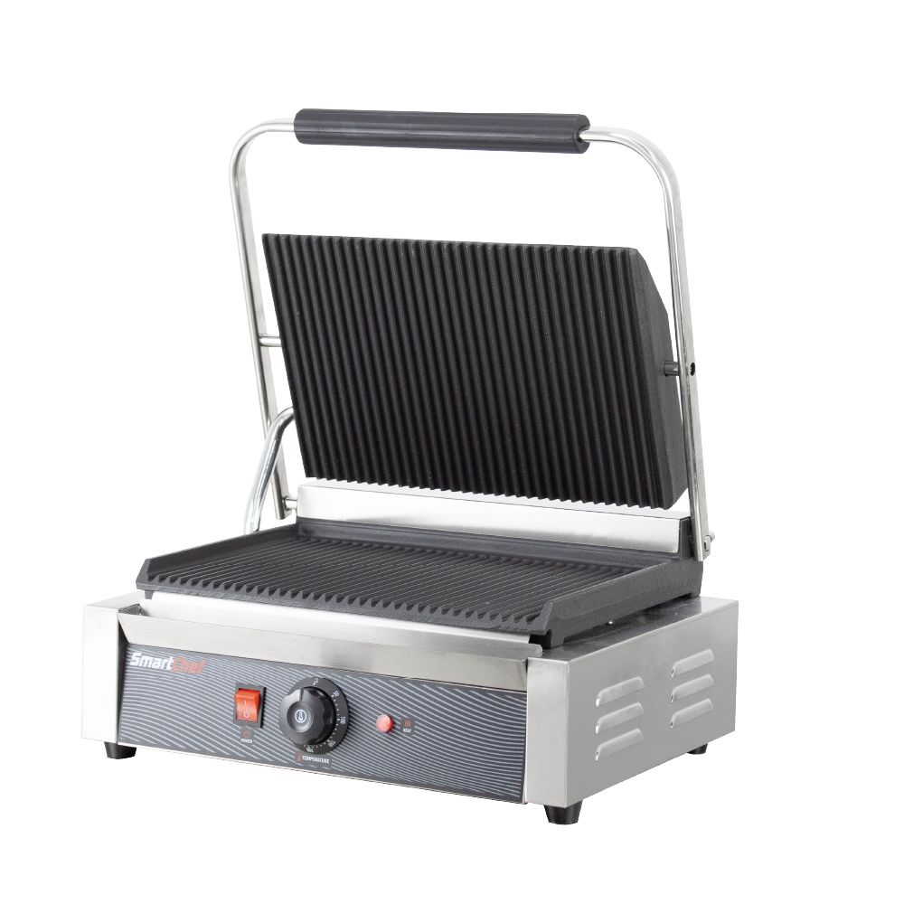 CONTACT GRILL - NON-STICK RIBBED PLATES