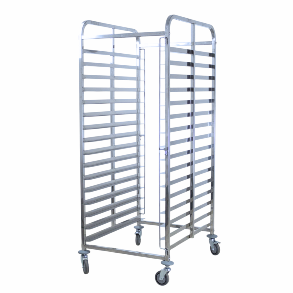 16 TRAY BAKING TROLLEY WITH HANDLE