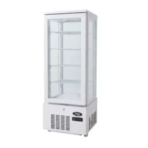 REFRIGERATED DISPLAY 4 SIDED GLASS - 278LT - WHITE
