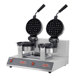 DOUBLE WAFFLE BAKER - ROUND - ROTATING DIGITAL