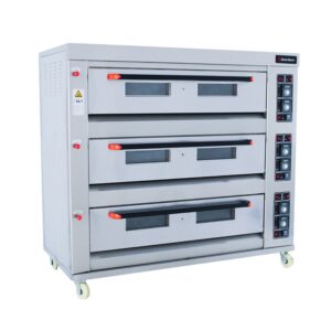 GAS DECK OVEN - TRIPLE DECK - 3 TRAYS PER DECK