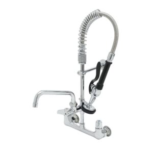 WALL MOUNTED MINI PRE-RINSE SPRAY WITH 8" FAUCET
